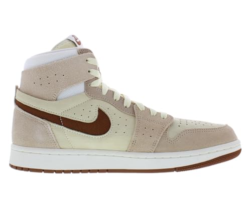 Nike NIKE Air Jordan 1 Zoom CMFT 2 Men's Shoes (DV1307-120, SAIL/Legend Medium Brown) Size 9.5