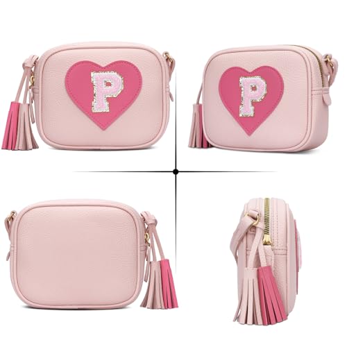 Image of KKXIU Birthday Gifts for Girls Initial Toddler Purse Cute Kids Crossbody Bag