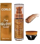 Body Shimmer Oil Liquid Illuminator Body Highlighter Waterproof Long Lasting Moisturizing Bronze ...