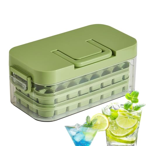 Stampo Per | 64 Scomparti Per Cubetti Di Con Manico | Stampo Per Bloc,per Whisky, Cocktail, Latte, Bevande, Vino, Frigo, Bar, Cu