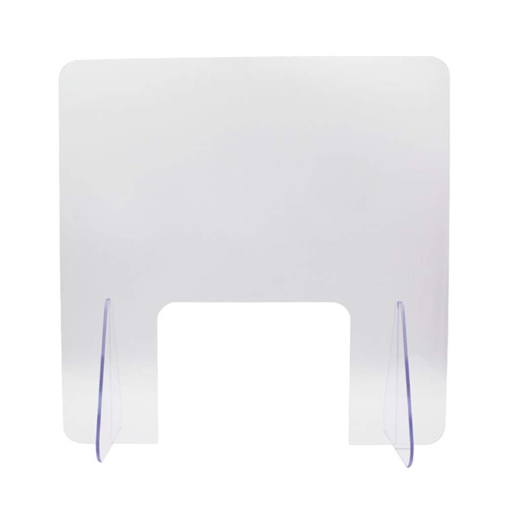 Pantalla de protección de plexiglás transparente, divisor acrílico transparente para mostradores, mesas, oficinas y espacios comerciales, barrera de seguridad eficaz contra gérmenes y contaminación