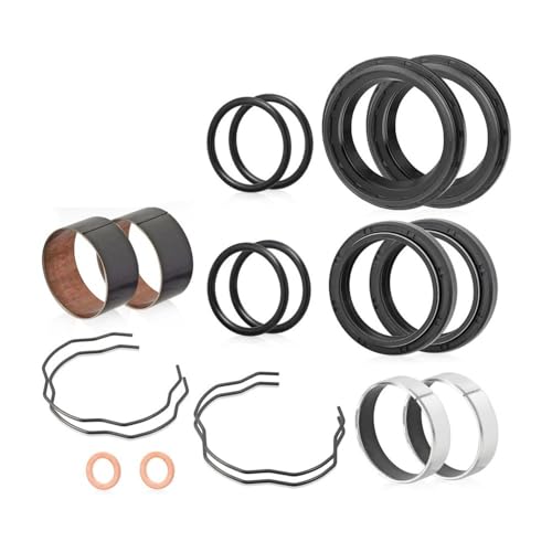 Kit de sellos de aceite y polvo para buje de horquilla delantera de moto Yamaha V-Star y MT07