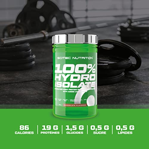Isolat hydrolysé Scitec Nutrition 100% Hydro Isolate sans gluten récupération chocolat - 6