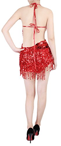 Great Gatsby Dresses for Women 1920 Dresses for Women Samba Costume Red Short - Thumbnail 2