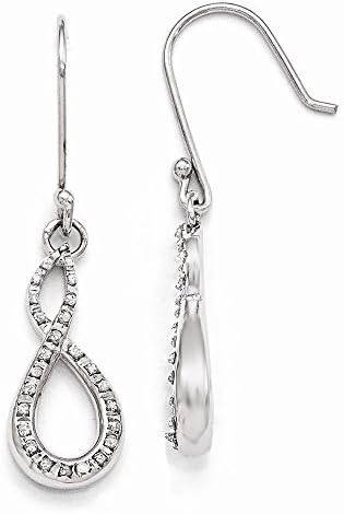 Sterling Silver Diamond Mystique Figure 8 Earrings