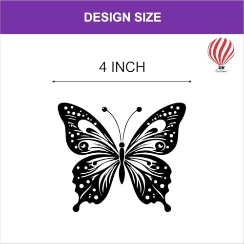 Image of HK Balloons Purple Butterfly Theme Printed Balloons Pack of 45 | Butterfly Party Decoration Balloons for Birthday, Baby Shower, Wedding, Anniversary & Theme Party Decor