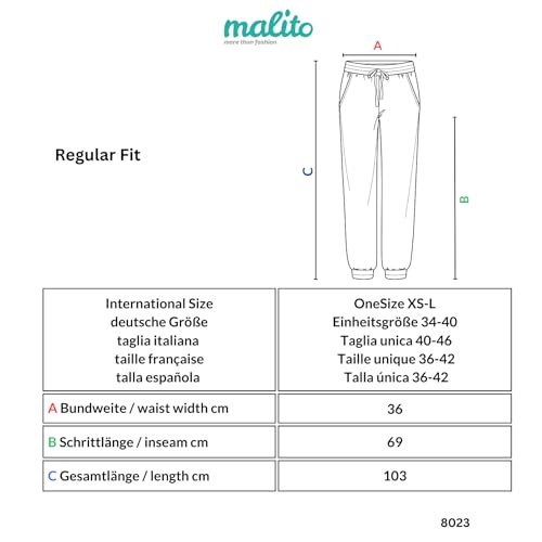 malito dames Sweatbroek in effen kleuren | Baggy om te dansen | Joggingbroek met knopenrij | Sweatpants - Trainingsbroek 8023 - Afbeelding 5