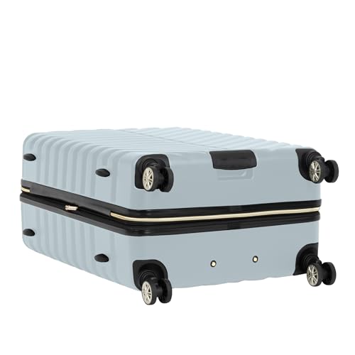 Image of Kenneth Cole REACTION, Slate, 24-Inch Checked, Kenneth Cole Reaction Women's Madison Square Hardside Chevron Expandable Luggage