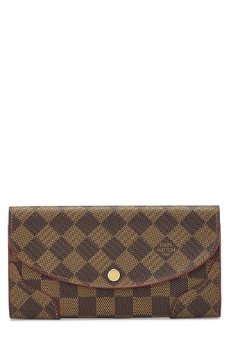 Pre-Loved Damier Ebene Caissa Wallet, Brown