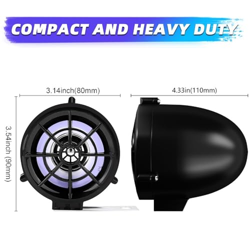 Parlante Manillar para Moto con Audio AUX USB Radio miniatura 2
