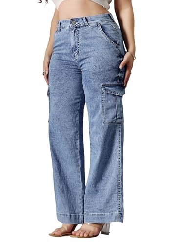 Image of Miss Chase A+ Women's Bootcut High Rise Regular Length Stretchable Denim Jeans