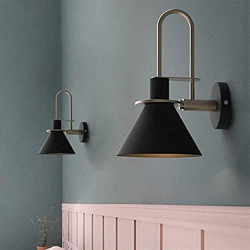 Aplique de pared E27 PostSimple con un cabezal de herrería para espejo interior 5