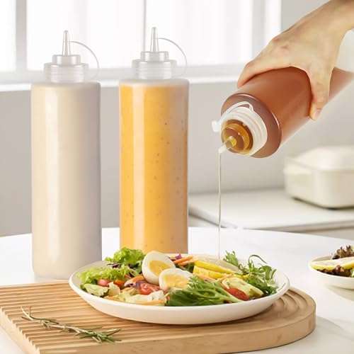 YKUKIZEE 6PCS 1000ML Squeeze Sauce Bottle Ketchup Dispenser - Image 5