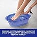 ForPro Universal Pedi Bath Liners - 50% THICKER - Fit Footsie Bath Plus Foot Bath, Disposable Pedicure Foot Tub Liners for Foot Spa Basins & Foot Bath Soaks, Blue, 50-Count