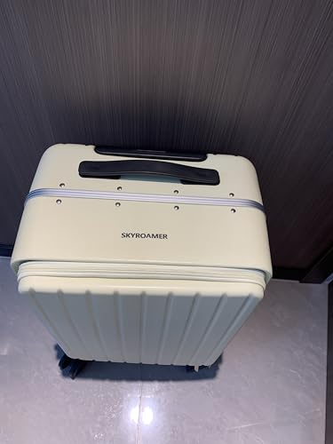 SKYROAMER 20 Inch Carry On Luggage Airline Approved 22x14x9 Hardshell Spinner Suitcase with Aluminum Frame, USB Port, TSA Lock & Cup Holder - Lightweight PC Travel Luggage with 360°2