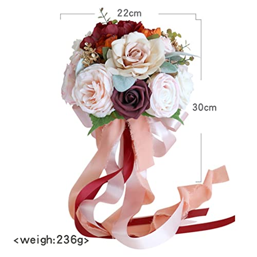 Bouquet de main de mariée de mariage simulation et photo - 3