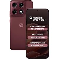 Motorola Edge 70 Pro+ 5G (Satin-Luxe Pantone Zinfandel Maroon, 12GB RAM, 256GB Storage) | Dimensity 8500 Extreme Processor | 50MP + 50MP + 50MP Triple AI Camera |6.8" FHD+ pOLED Display|