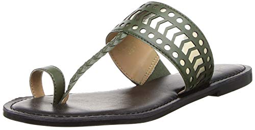 Image of Carlton London CLL-6206 Green Flat Sandal -3 UK