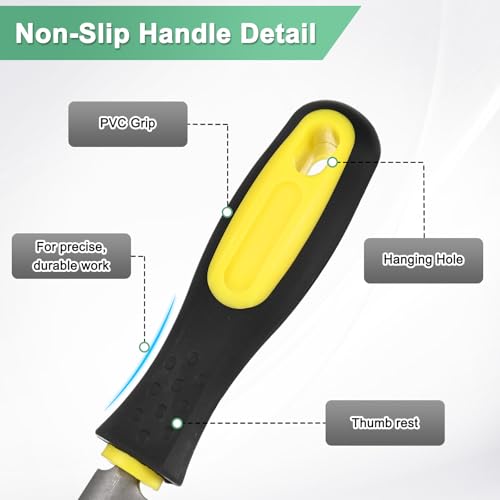 M METERXITY Half-Round Metal File 12 Inch, High Carbon Steel File Diamond File Hand File W PVC Grip Handle for Wood/Metal/Ceramic/Glass/Stone/Jewelry/Tile/Model/DIY/Sharpening File 4 M METERXITY Half-Round Metal File 12 Inch, High Carbon Steel File Diamond File Hand File W PVC Grip Handle for Wood/Metal/Ceramic/Glass/Stone/Jewelry/Tile/Model/DIY/Sharpening File - Image 4