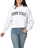 chicka-d Damen Corded Boxy Pullover Sweater, Weiß, Medium
