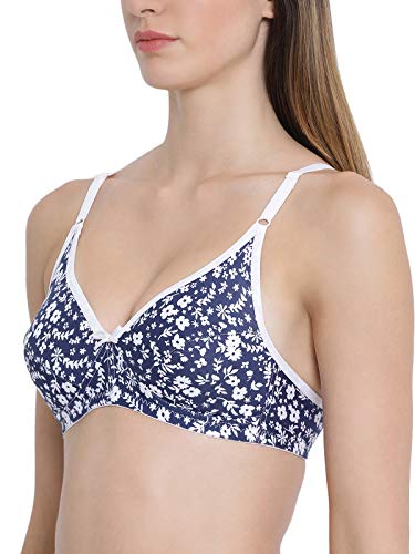 Image of Clovia Women's Cotton Non-Padded Non-Wired Floral Print Full Cup Bra