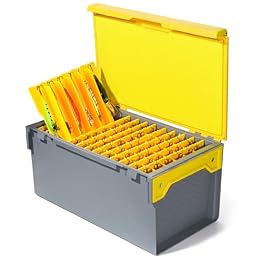 RUNCL Fishing Large Tackle Box – Rigid Hard Lure Organizer for Hard Bait Storage, Capacity Multi-Slot Organizer for Home Storage & Outdoor Freshwater and Saltwater Fishing