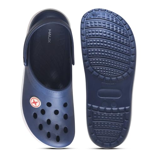 Image of HAUX Casual Clogs for Men | Soft & Comfortable EVA Slip-Ons | Lightweight Slippers & Everyday Wear Comfort Clogs for Men