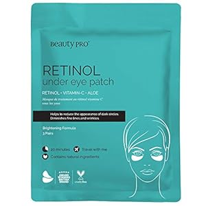 BEAUTYPRO RETINOL Under Eye Masks | 3 Applications | Eye Mask for Dark Circles with Retinol Cream | Under Eye Pads for…