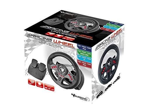 Subsonic SA5426 Racing Wheel Universal with Pedals for Playstation 4, PS4 Slim, PS4 Pro, Xbox One, Xbox One S, PS3 - Thumbnail 7