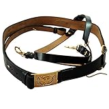 US Civil War Cavalry Union Officers Army Hand Made Leather Sword Belt Reproduct With Eagle Buckle