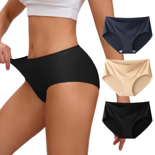 Image of INNERSY Women's Underwear Smooth Hipster Panties 3-Pack