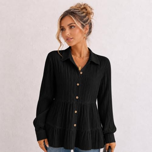 Image of TOPLOT Tops for Woman | Kurti Stylish with Shirt Design | Comfortable Western Top | Versatile Perfect for Casual & Everyday Fashion | Kurti for Woman | Korean Style (5247)