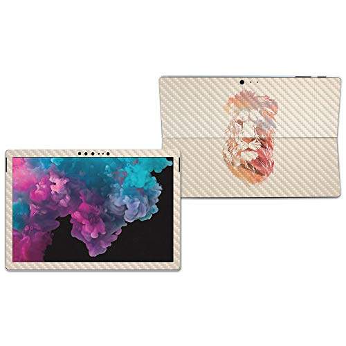 Image of MIGHTY SKINS MightySkins Carbon Fiber Skin for Microsoft Surface Pro 6 - Desert Lion | Protective, Durable Textured Carbon Fiber Finish | Easy to Apply, Remove, and Change Styles | Made in The USA