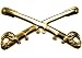LARGE KEPI Crossed Sabres United States Army Cavalry Civil War Insignia Hat pin D13