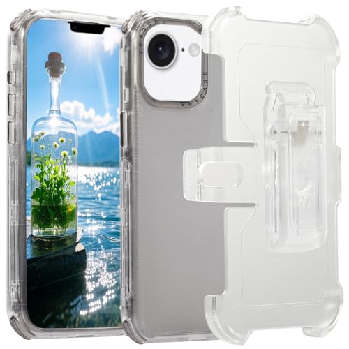 Coque iPhone 16e antichoc avec clip de ceinture amovible et béquille BLF