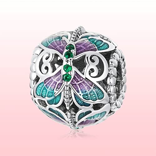 Charm de libélula vintage en plata de ley 925 como regalo especial 7