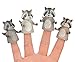 Mcphee 4 Piece Set Finger Raccoons Finger Puppets