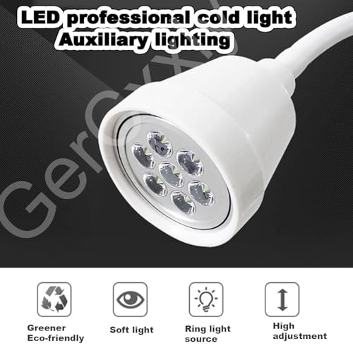 GerCxxly Lampe d'examen chirurgicale LED Mobile,d'examen pour Animaux de Compagnie,Rotation à 360°,Hauteur réglable,roulettes universelles,Support de Sol à roulettes – vue 9