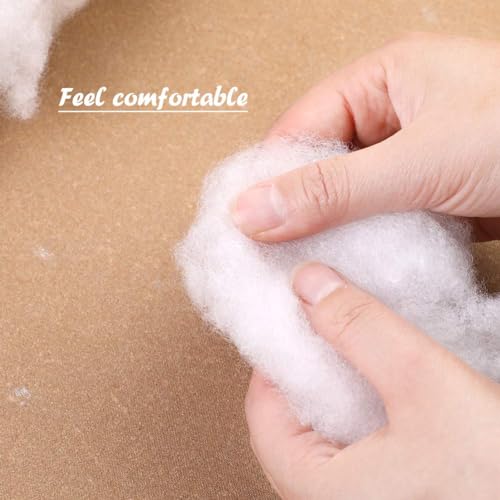 Image of LOKUNN Pillow, 300g /10.6oz Polyester Fiber Fill, Soft Fluffy Stuffing for Stuffed Animals /DIY Crafts, High Resilience, Round, White, 10.6 Ounce (Pack of 1)