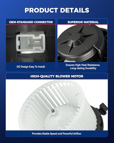 Image of KAX AC Blower Motor with Fan Cage Fit for Nissan Versa 2007 2008 2009 2010 2011 2012,HVAC Heater Blower Motor Replaces# 700287,75879