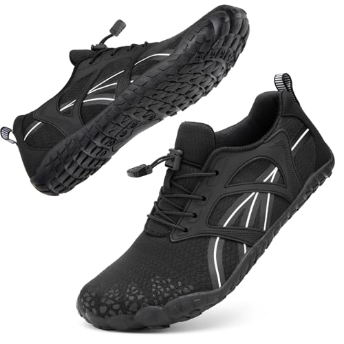 ATHMILE Barefoot Shoes Women Water Shoes Wide Toe Non-Slip Aqua Beach Quick-Dry for Swim Kayak Lake Pool River Hiking Surfing Boating Fishing Diving Cruise Ship Essentials