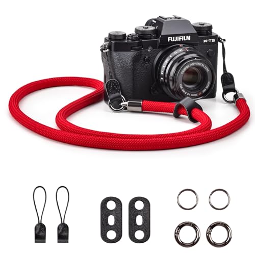 Portatarga Con Telecamera Set Di 4 Anelli A Divisione Triangolo Per Cinghia Fotocamera - Compatibile Con Fujifilm, Leica, Nikon, Canon, Sony Foto&Tech Lug Ring - Foto 7