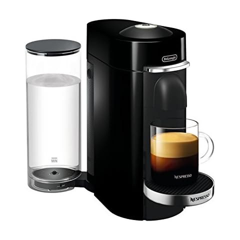 Nespresso VertuoPlus Deluxe Coffee and Espresso Machine by De'Longhi, 37 Oz, Black Cover