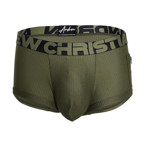 Andrew Christian® Special Forces Capsule Pocket Boxer w/ALMOST NAKED® Olive