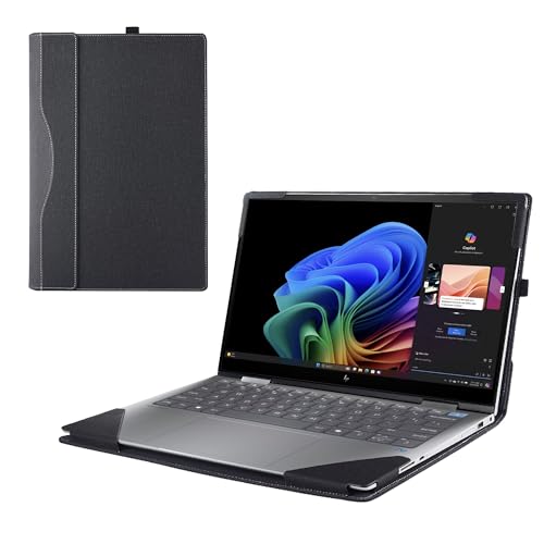 Funda para Laptop HP OmniBook X Flip 14" Piel PU Negra miniatura 1