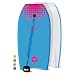 BPS 'Green Machine' 37" Body Board - HIgh Buoyancy Enhanced Speed Maneuverability Lightweight - Beginners Intermediate Pro Seasonal Surfers Board - with Blue Wrist Coiled Leash (Blue/Magenta)