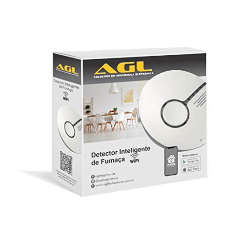 Sensor detector de fumaça inteligente WiFi, AGL