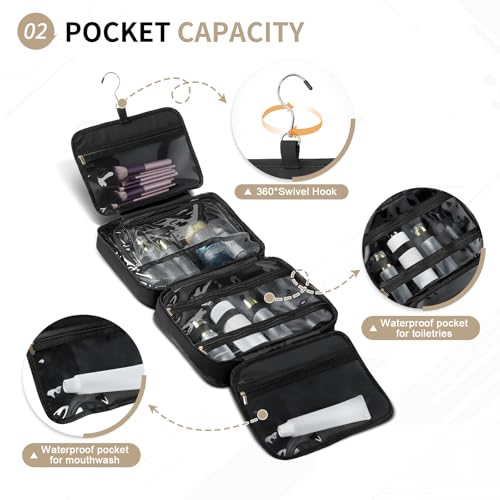 Save 50% on Travel Hanging Toiletry Bag for Women - Image 5