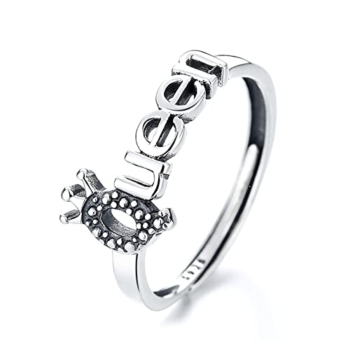 Bague pour femme ajustable motif couronne Queen, le cadeau d'anniversaire idéal pour elle