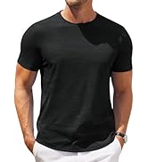 COOFANDY Mens Crew Neck T Shirt Short Sleeve Casual Summer Basic Tee Muscle Slim Fit Workout T-Shirt